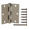3-1/2 In. Square Radius Antique Brass Squeak-Free Door Hinge